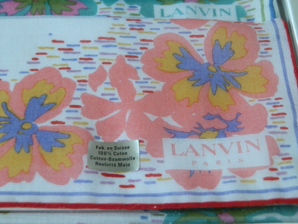 Lanvin doekjes / sjaaltjes set., Lanvin, Ophalen of Verzenden, Zo goed als nieuw, Sjaal