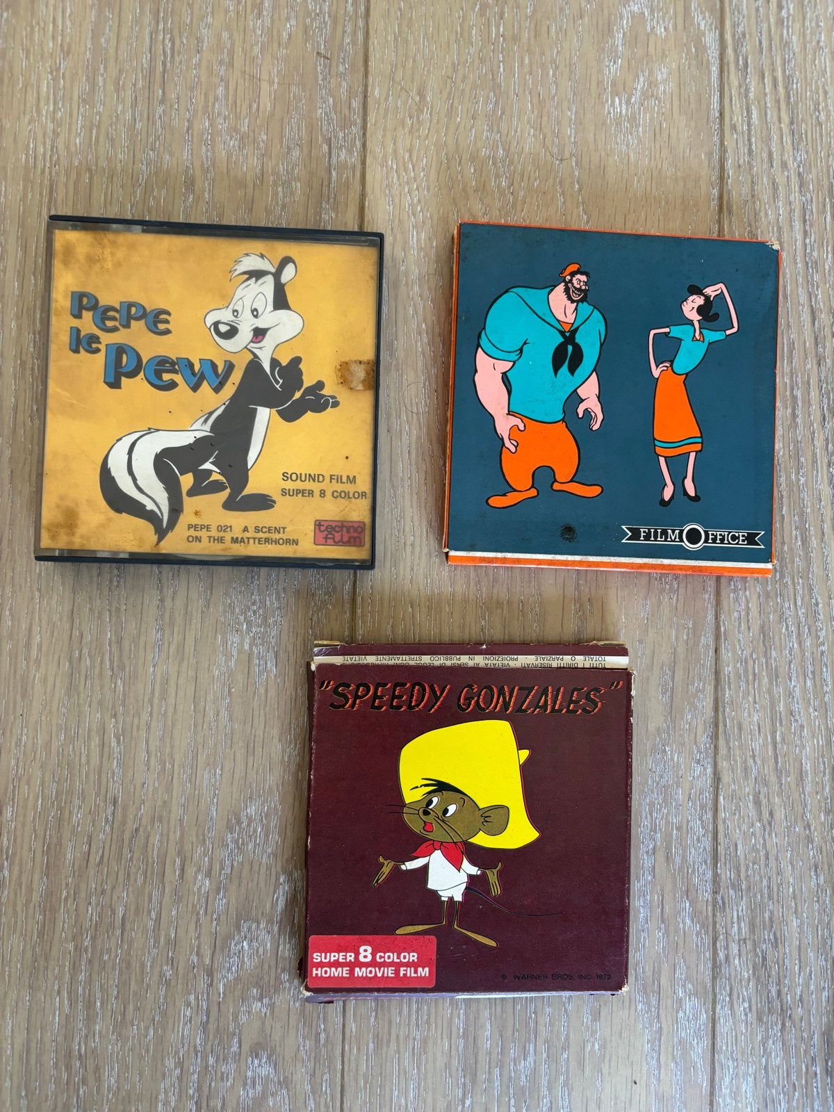 Super 8 filmcollectie: Pepe le Pew, Speedy Gonzales, Ophalen of Verzenden, 8mm film