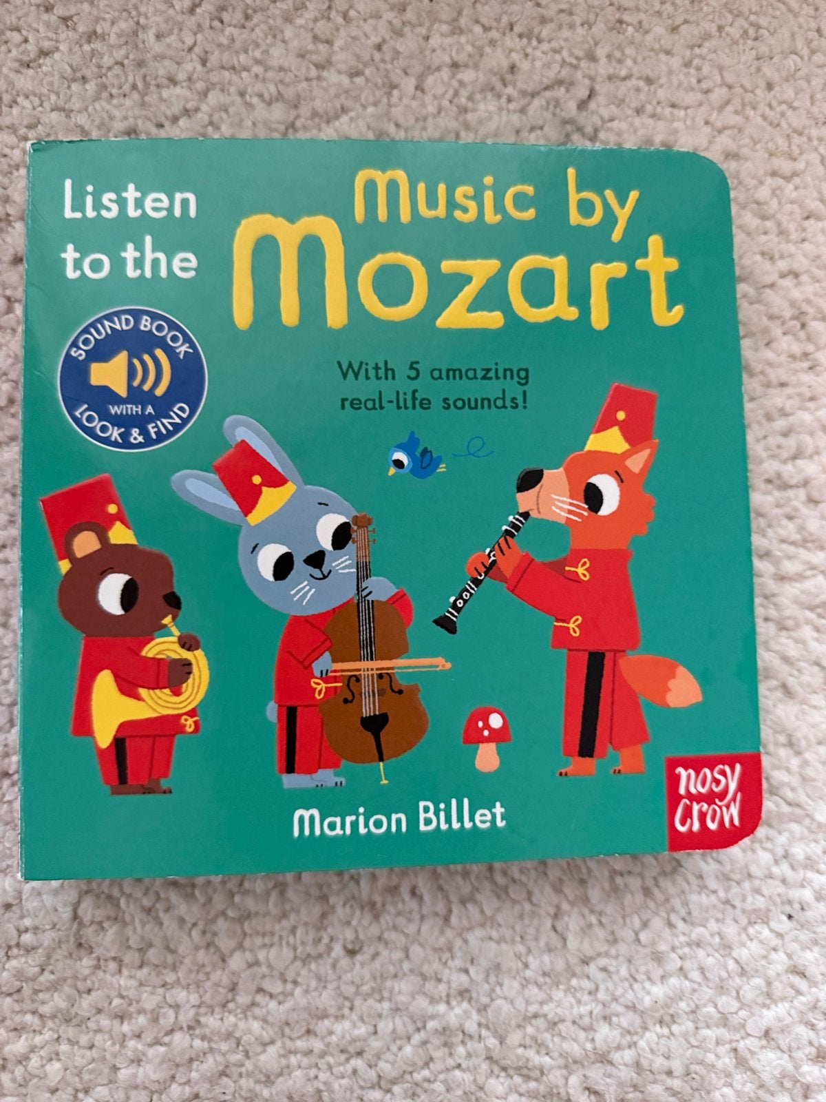 Luister naar Mozart - Geluidenboek voor kinderen, Ophalen of Verzenden, Gelezen, Uitklap-, Voel- of Ontdekboek, 1 tot 2 jaar