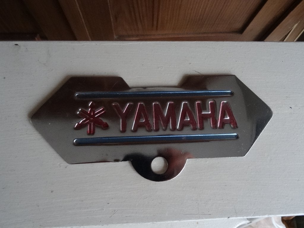 Oud vintage embleem Yamaha FS1, Ophalen, Gebruikt, Tank, Yamaha