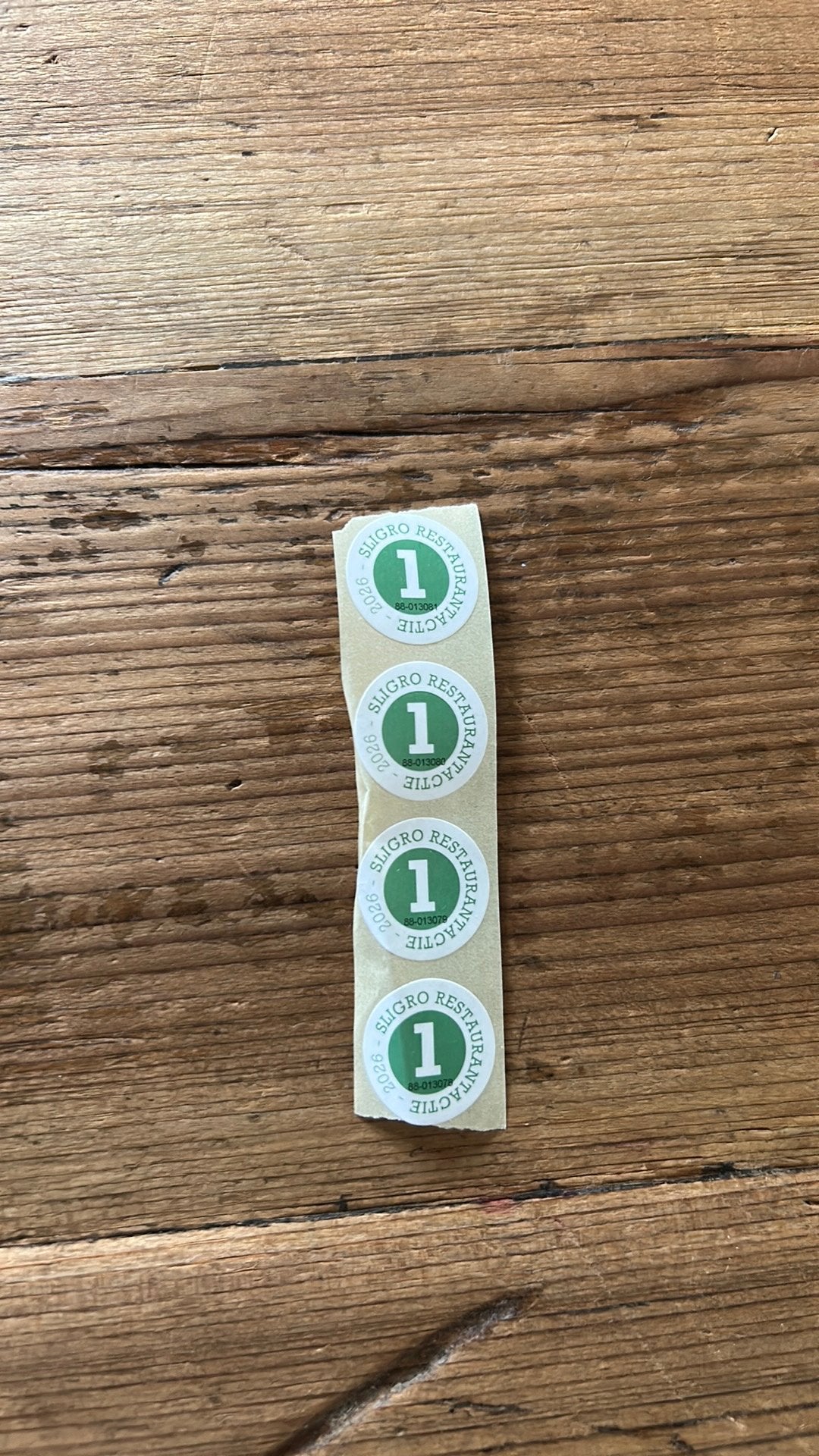 Sligro restaurant zegels, Hobby en Vrije tijd, Spaarzegeltjes, Ophalen of Verzenden, Winkel, Super of Benzinepomp, Volle spaarkaart