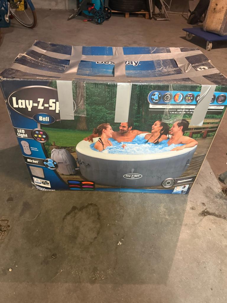 Lay-Z-Spa Bali opblaasbare jacuzzi (Bestway) - compleet, Ophalen, Minder dan 80 cm, Opblaaszwembad, Rond