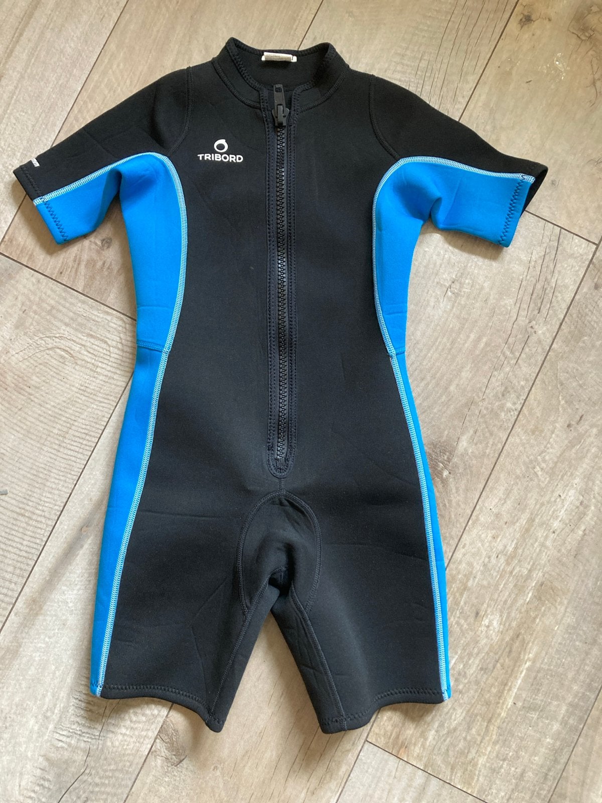 Tribord Kinder Wetsuit - Zwart/Blauw - Maat 152 (12 jaar), Ophalen, Gebruikt, Jongen of Meisje, Overig