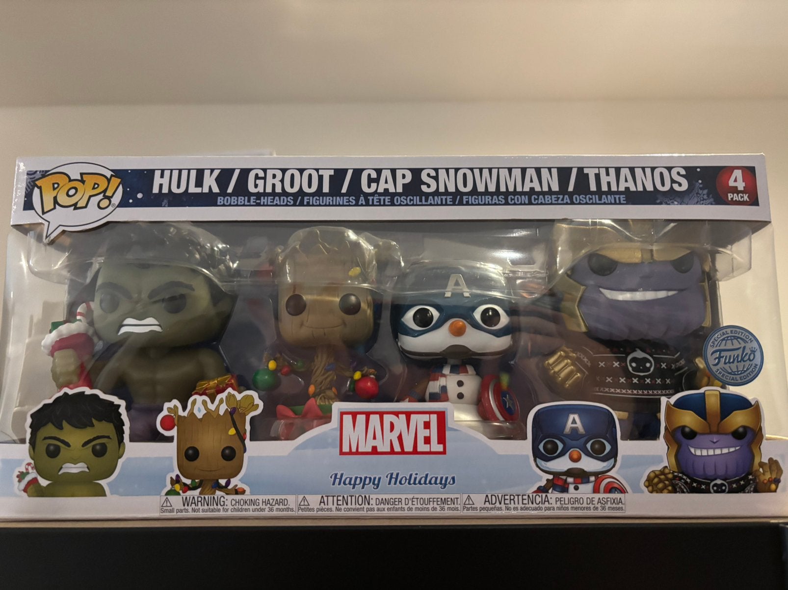 Funko Pop Marvel 4 pack, Ophalen, Zo goed als nieuw