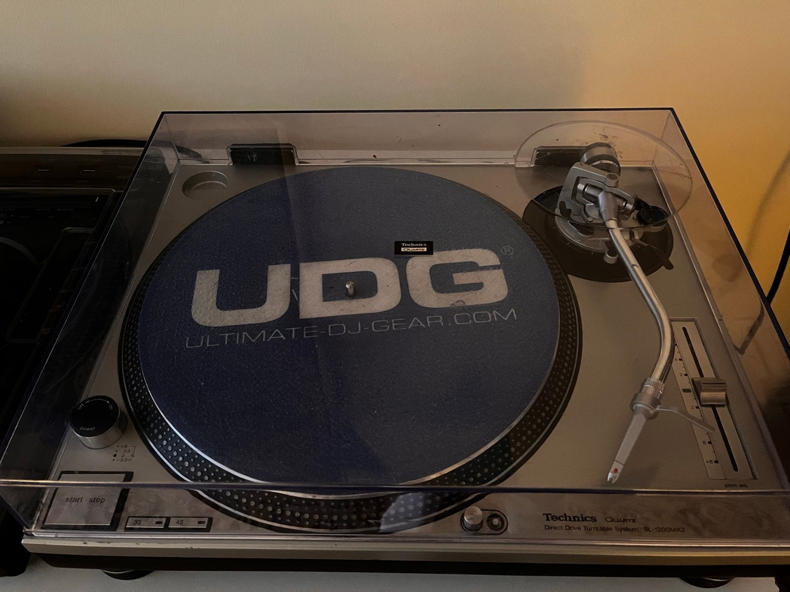 2x Technics SL-1200MK2 Platenspelers - Zilver, Gebruikt, Pitch-regelaar, Ophalen of Verzenden, Platenspeler