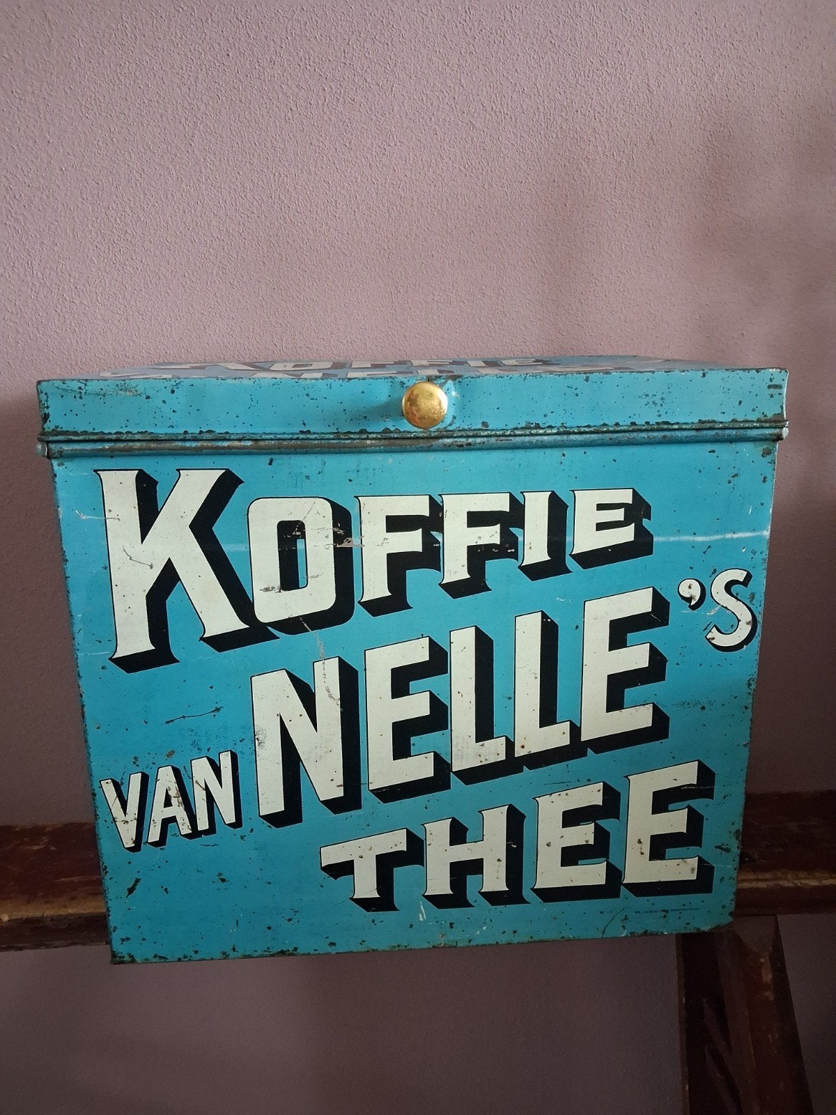 ANTIEK OUD  .....  VAN NELLE,S  ...  KOFFIE THEE  ...  BLIK, Ophalen of Verzenden, Gebruikt, Koffie, Van Nelle