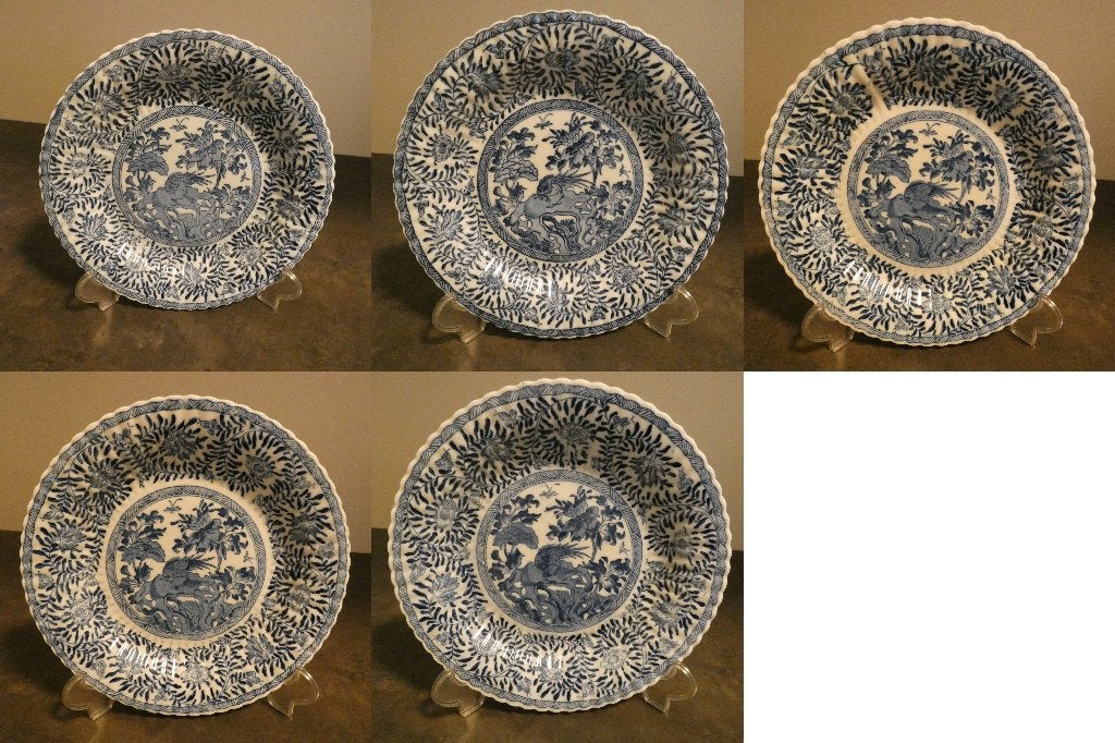 Aziatisch wandborden (5x) [1612], Ophalen of Verzenden