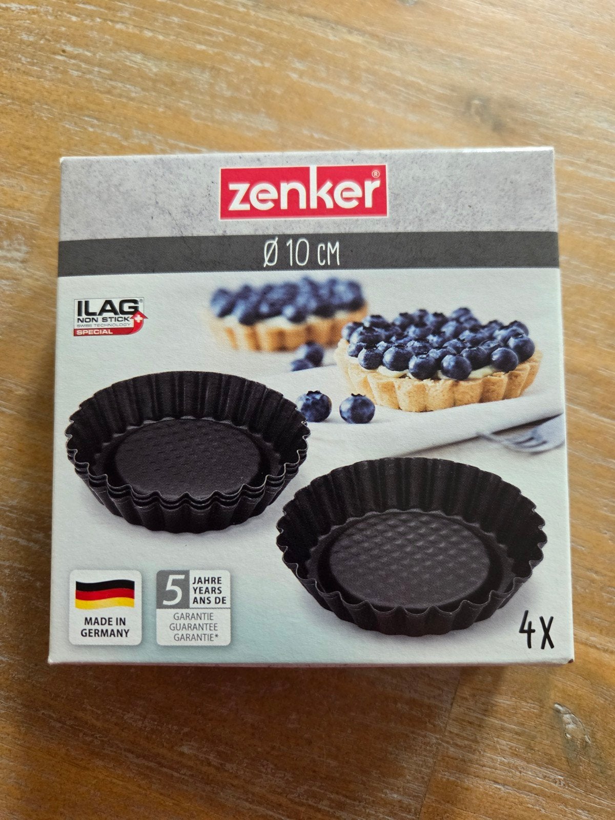 Mini vruchtentaartvorm Zenker - 4 stuks, Ophalen, Nieuw, Bakvorm