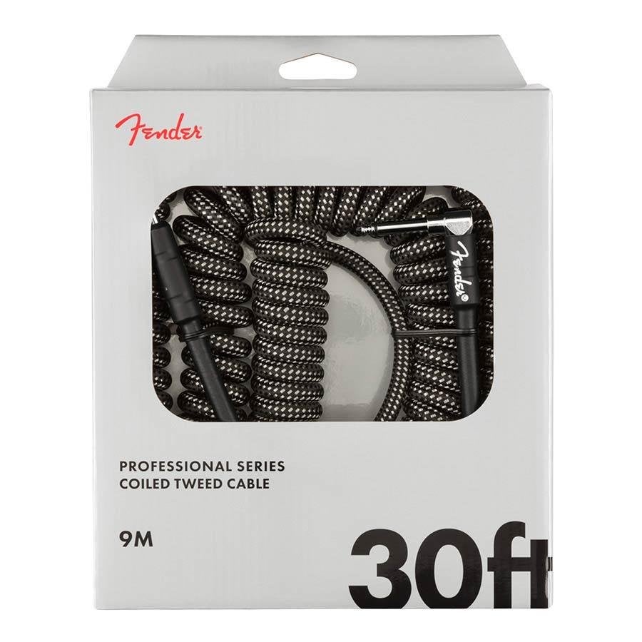 Fender Professional Cables coil 9 m grijs recht en haaks, Muziek en Instrumenten, ., Nieuw, Ophalen of Verzenden, .