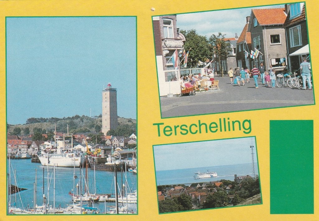 TERSCHELLING Haven Centrum Veerboot, Verzamelen, Verzenden, 1980 tot heden, Gelopen, Waddeneilanden