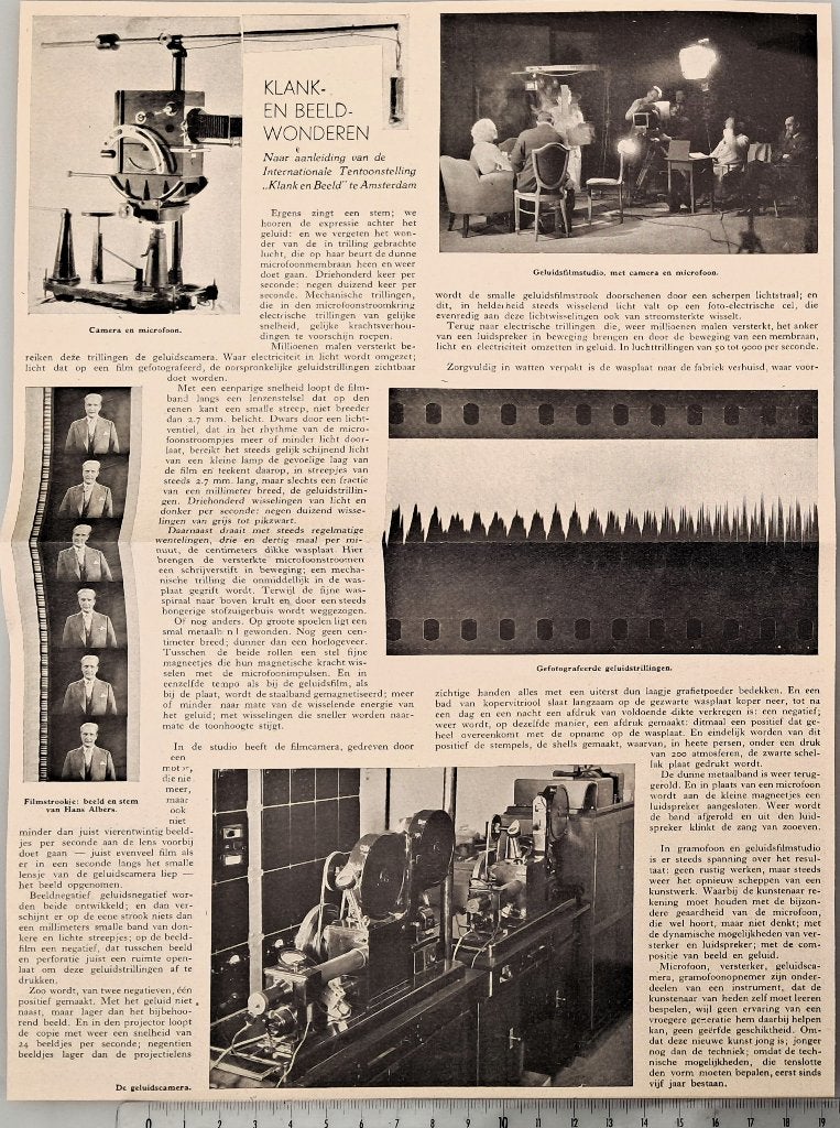 Amsterdam 1932, Klank- en beeldwonderen op Int. Tentoonst., Verzenden, Voor 1940, Gebruikt, Overige onderwerpen
