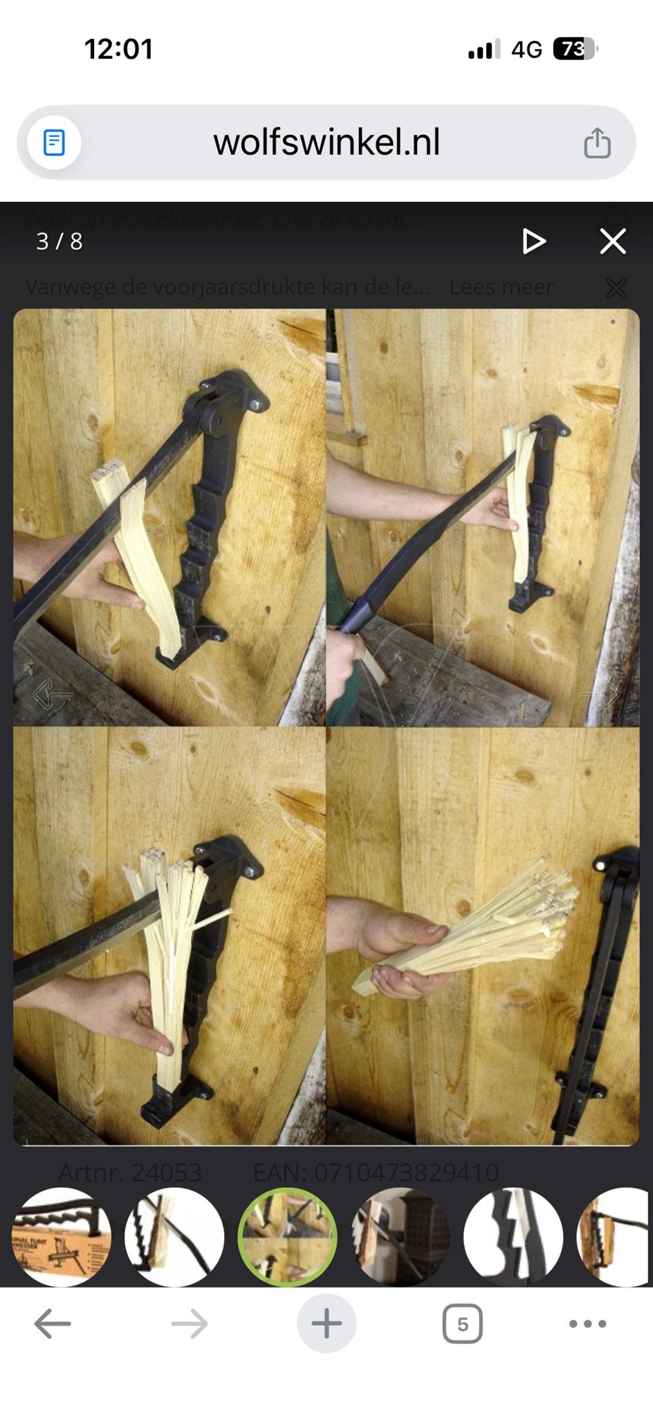 Flint Spanmesser - Veilig aanmaakhout maken, Ophalen, Nieuw, Snijgereedschap, Overige merken