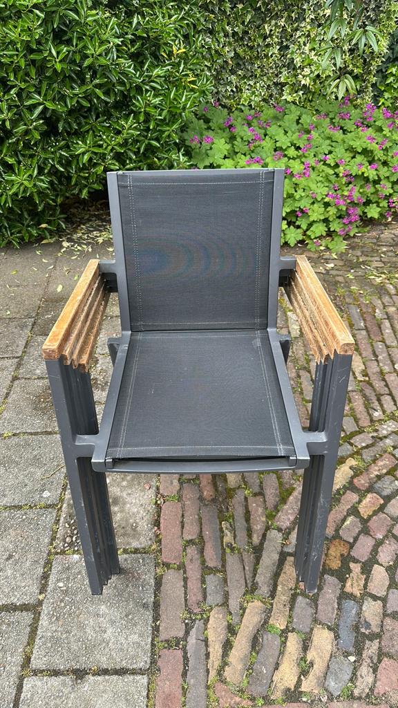 4 buiten stoelen Satelliet, Tuin en Terras, Tuinstoelen, Ophalen, Zo goed als nieuw