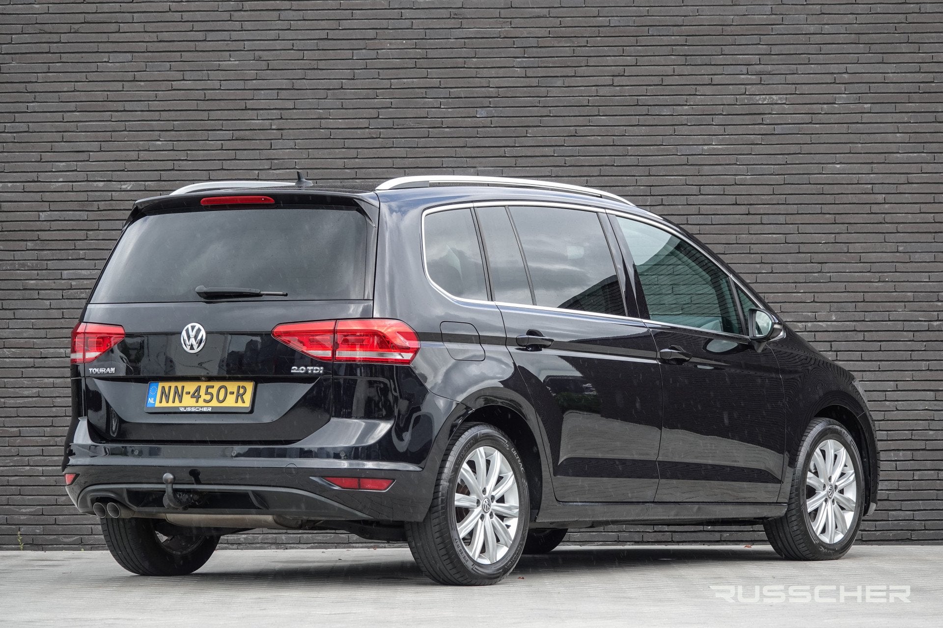 Volkswagen Touran 2.0Tdi 150Pk DSG6 | 7-Persoons | Highline, Auto's, 1800 kg, 4 cilinders, 150 pk, Zwart