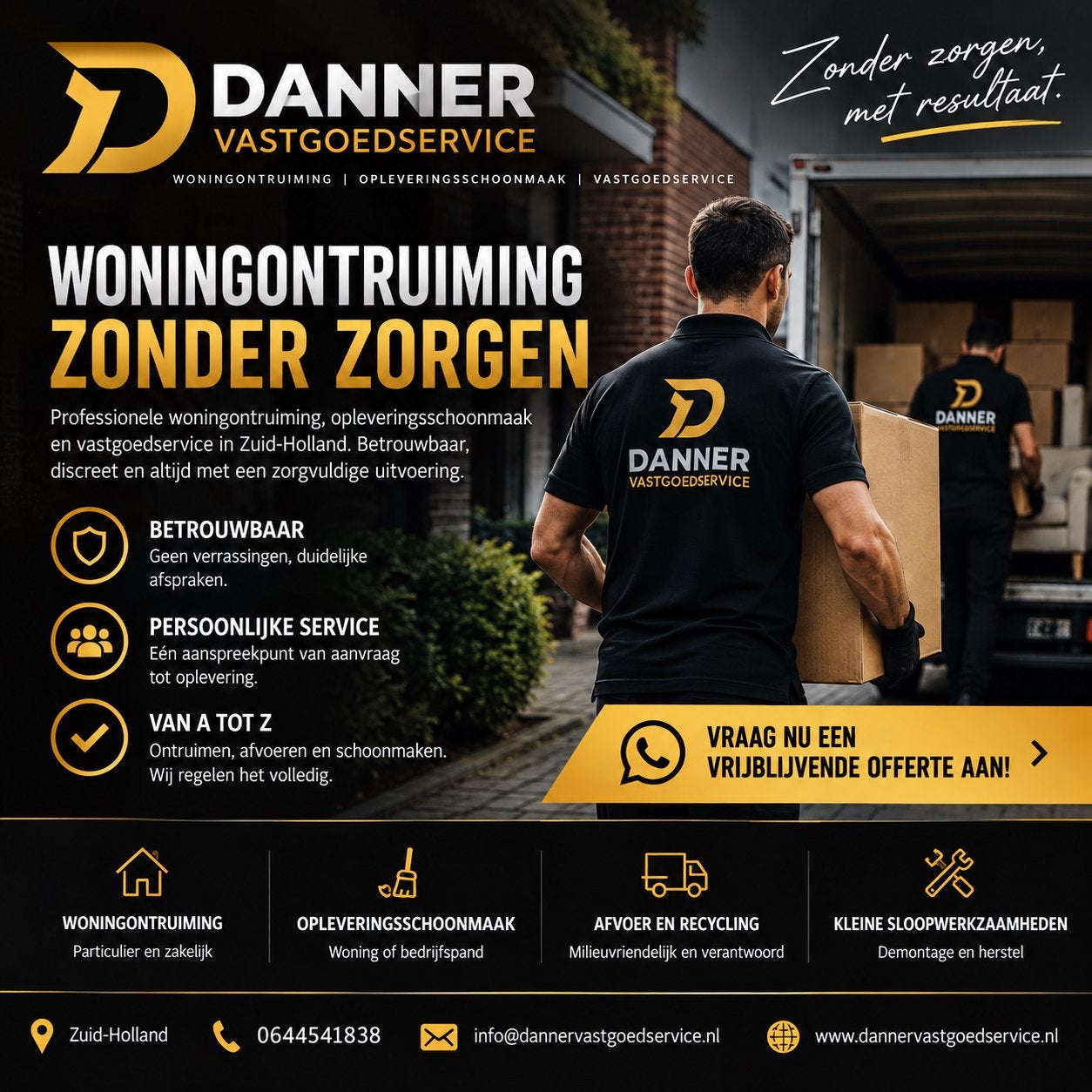 Woningontruiming & Huis Leeghalen –| Danner Vastgoedservice, Diensten en Vakmensen