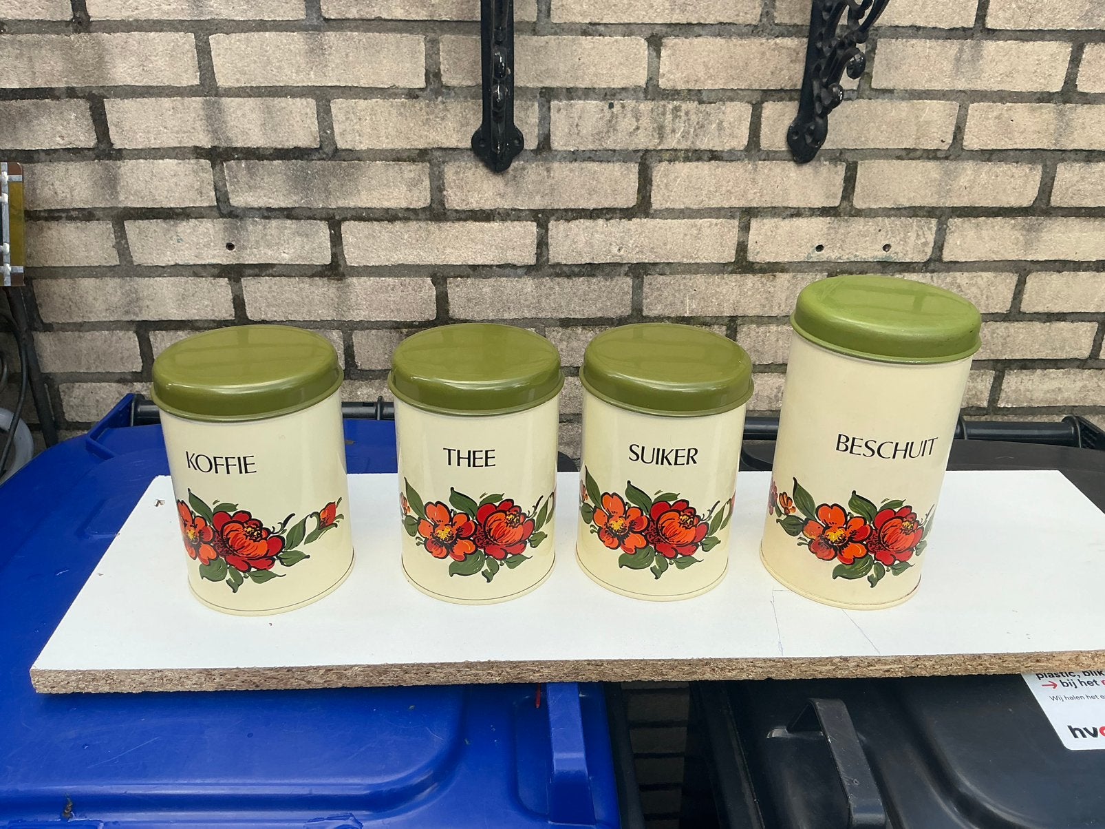 Retro blikken set., Verzamelen, Ophalen of Verzenden, Zo goed als nieuw, Koffie