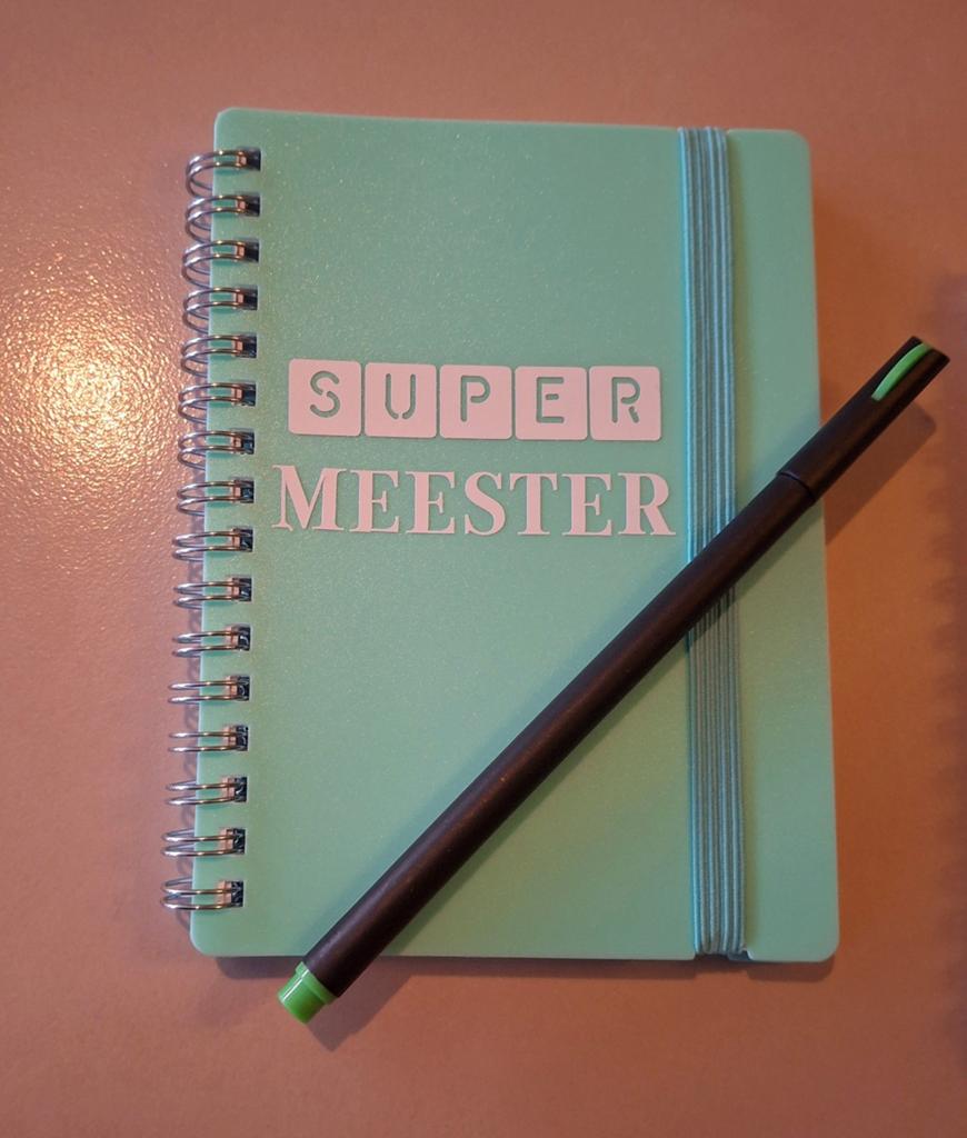 Notitieboekje Super Meester&Pen - Gepersonaliseerde cadeau's, Ophalen of Verzenden, Nieuw