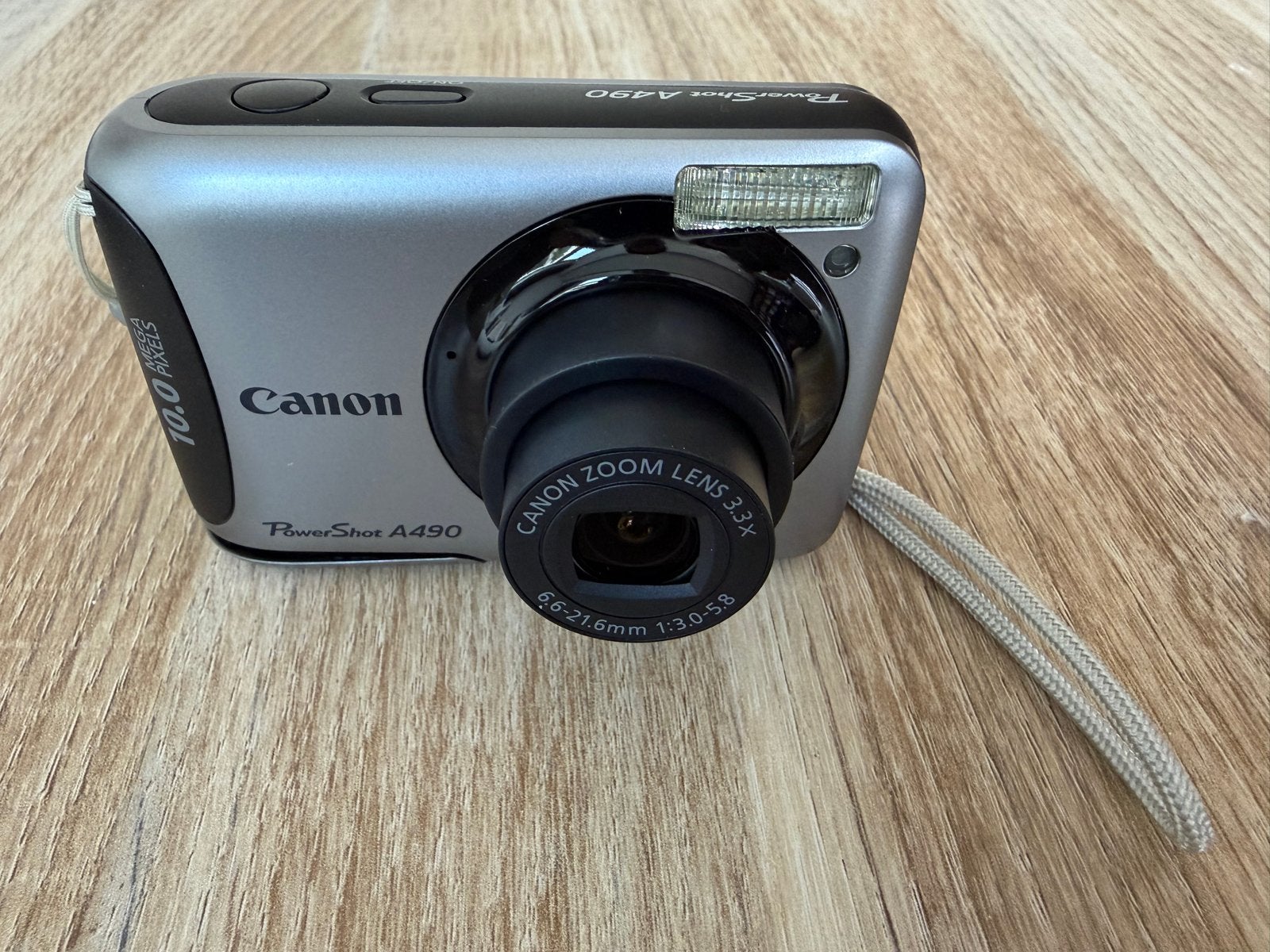 Canon PowerShot A490 - Werkend en compleet - 10 Megapixel, Ingebouwde flitser, Canon, 10 megapixels, Ophalen of Verzenden