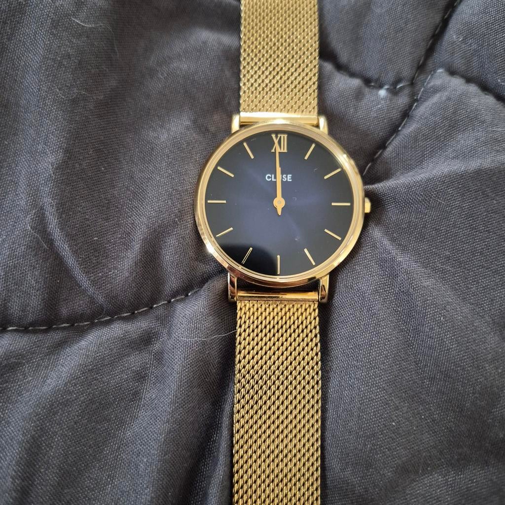 Cluse horloge goudkleurig, Sieraden, Tassen en Uiterlijk, Horloges | Dames, Ophalen of Verzenden, Staal, Overige merken