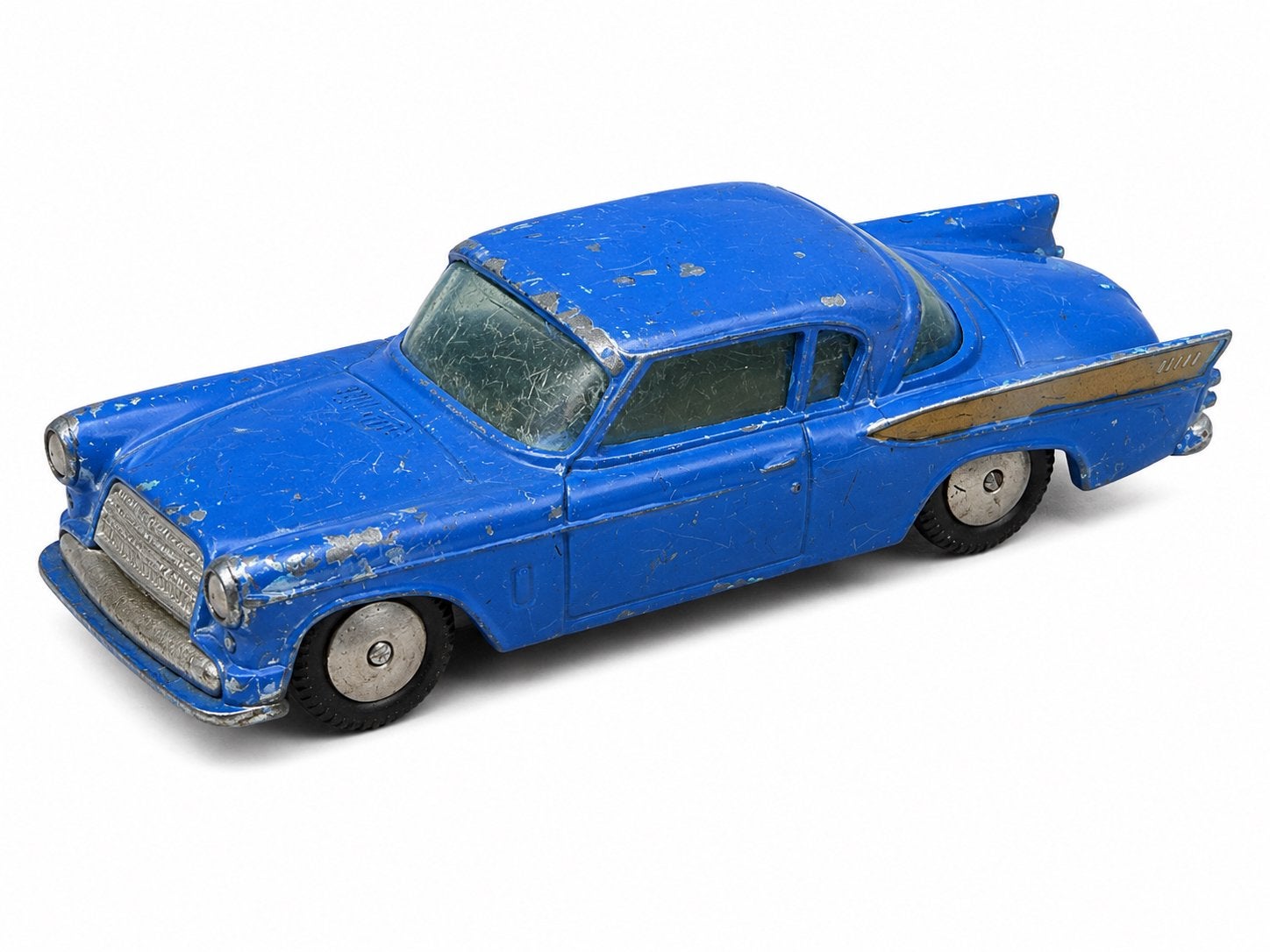 Vintage Corgi Toys 211 Studebaker Golden Hawk – blauw/goud, Ophalen of Verzenden, Gebruikt