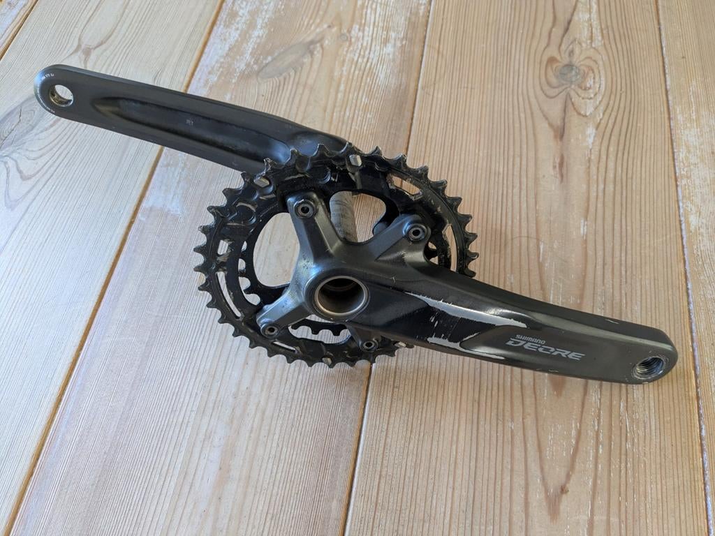 Shimano Deore FC-M4100-2 Crankset 2x10, Ophalen of Verzenden, Gebruikt, Crankstel of Pedalen, Shimano