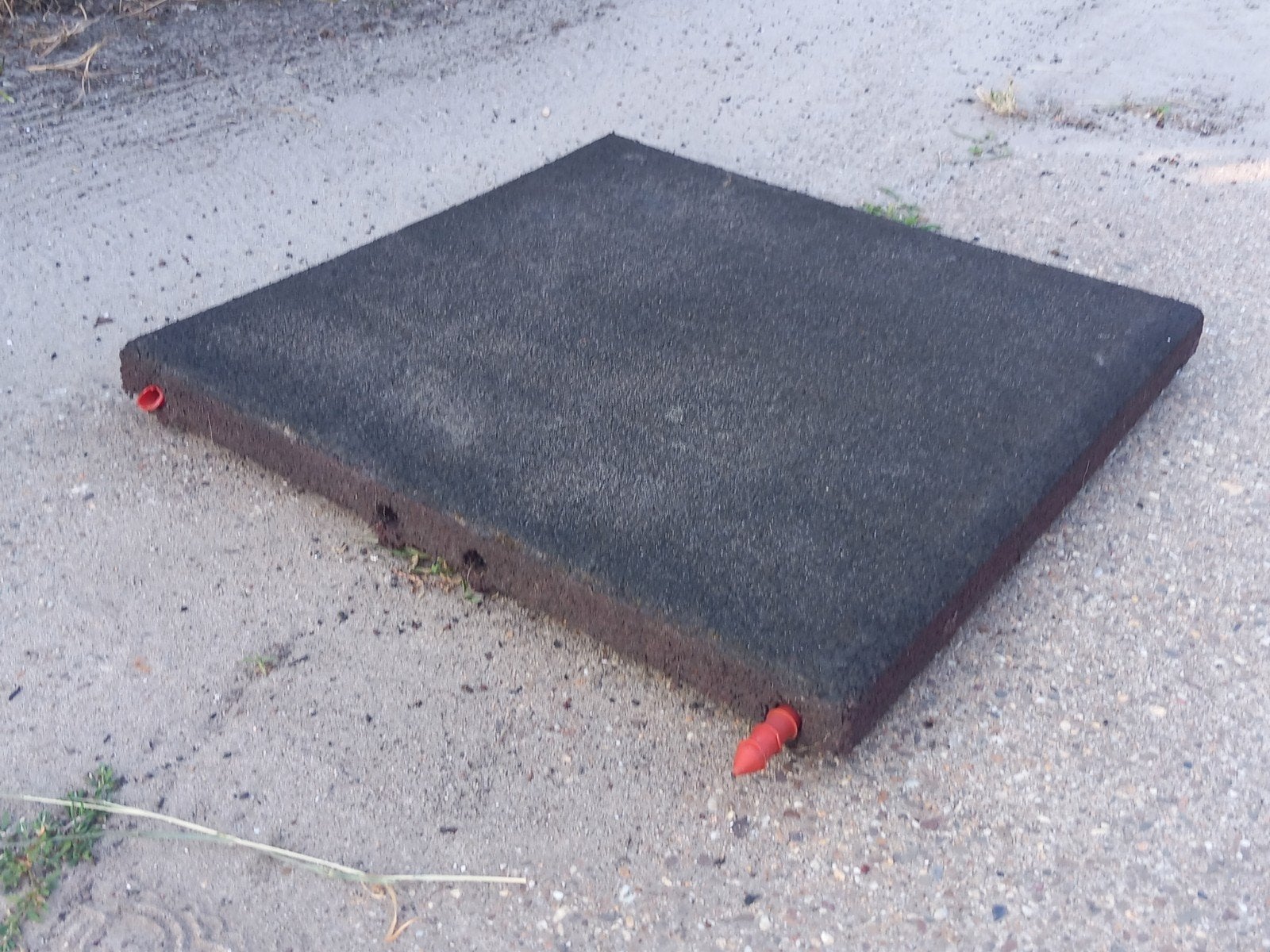 244 Rubber tegels 50x50x4,5, Ophalen, Gebruikt, -, -