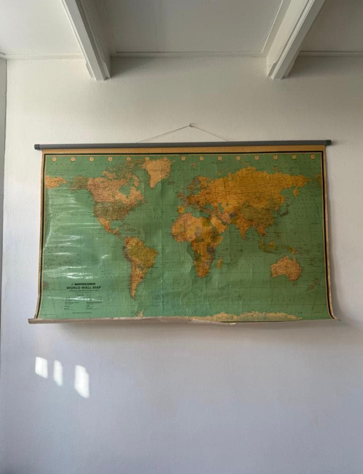 Oude wereldkaart, Antiek en Kunst, Ophalen, Aardrijkskunde