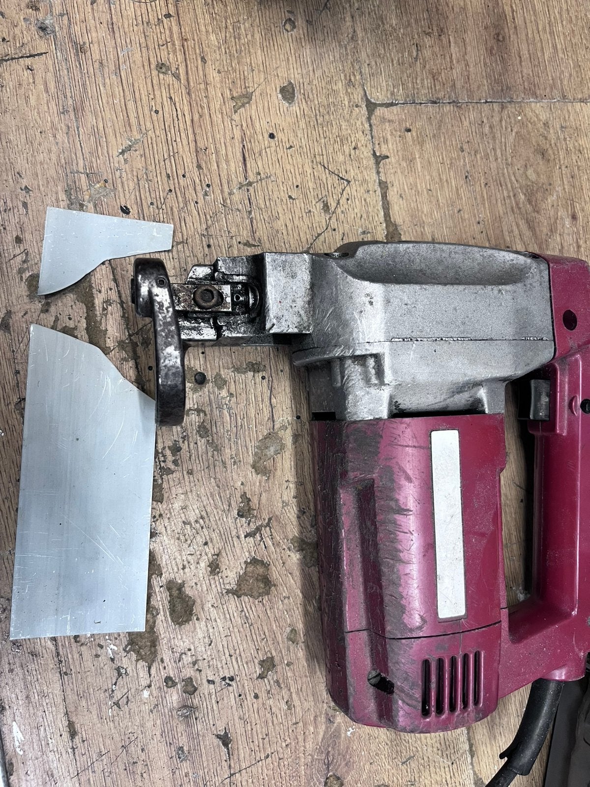 Stayer plaatschaar elektrisch, Ophalen, Gebruikt