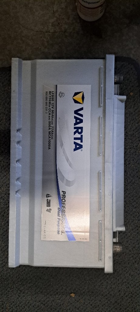 2x 90 Ah batterij woongedeelte camper, Ophalen, Gebruikt