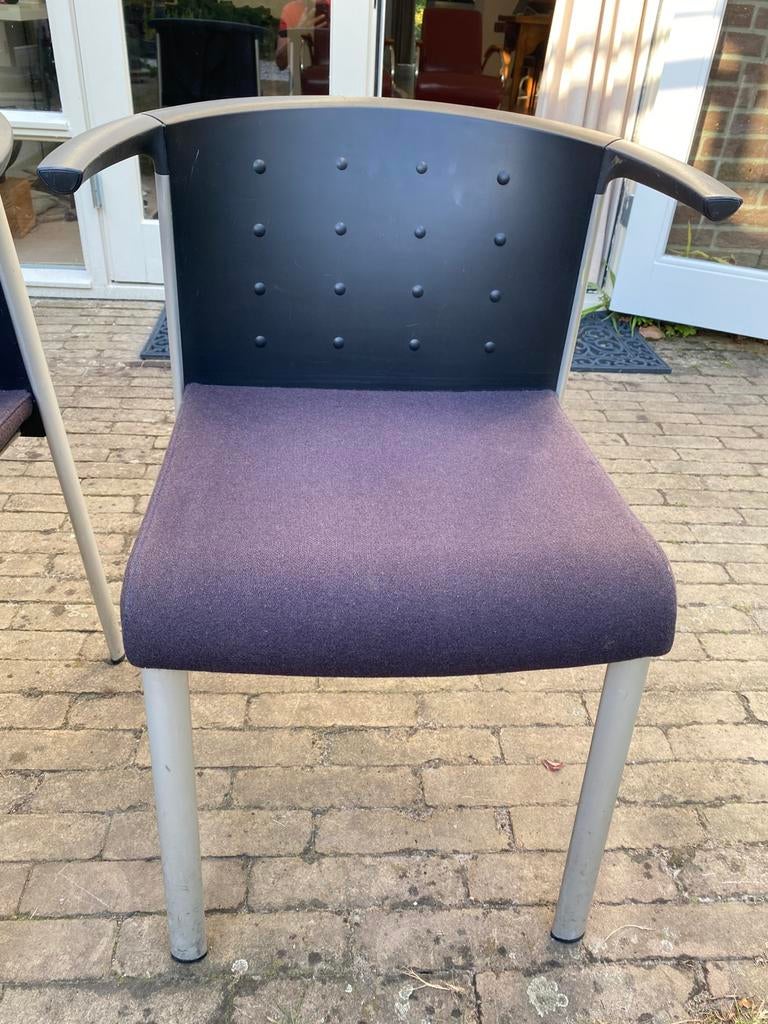 Kantoor stoelen, Ophalen, Gebruikt, Twee, Blauw