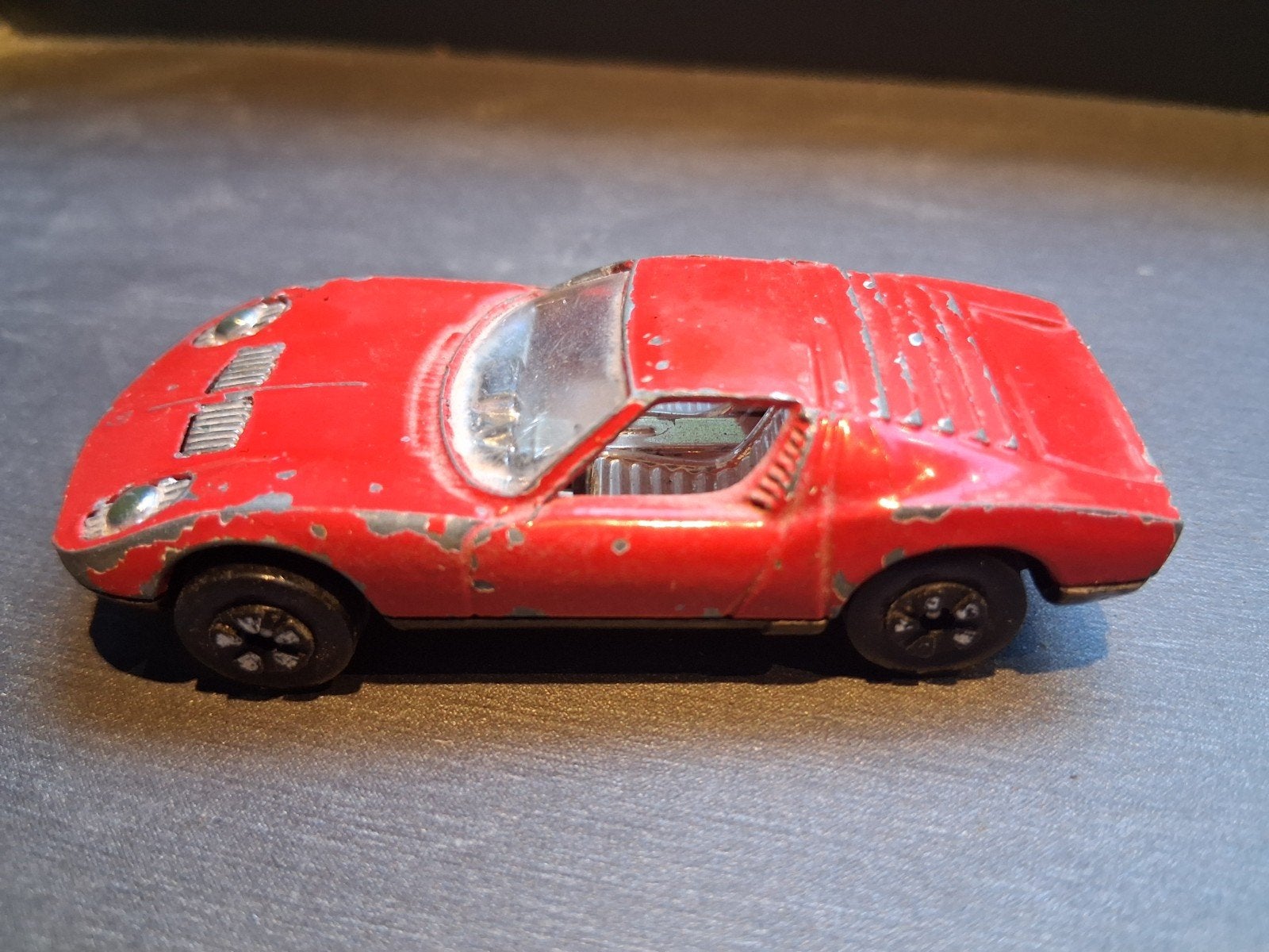1970s Playart Lamborghini Miura Red, Ophalen of Verzenden, Auto