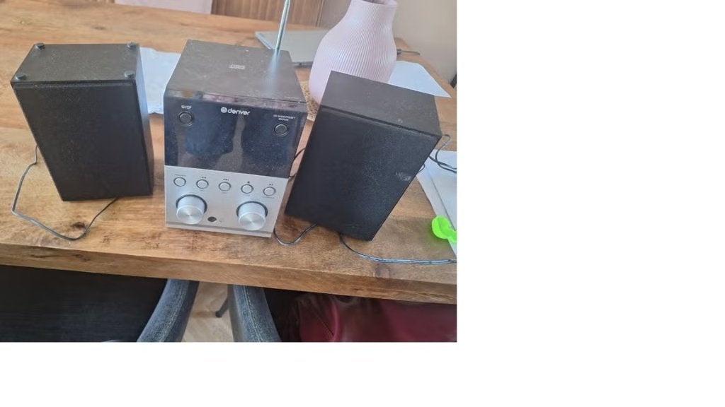 Stereotoren met cd en dab+ radio, Gebruikt, Tuner of Radio, Microset, Ophalen