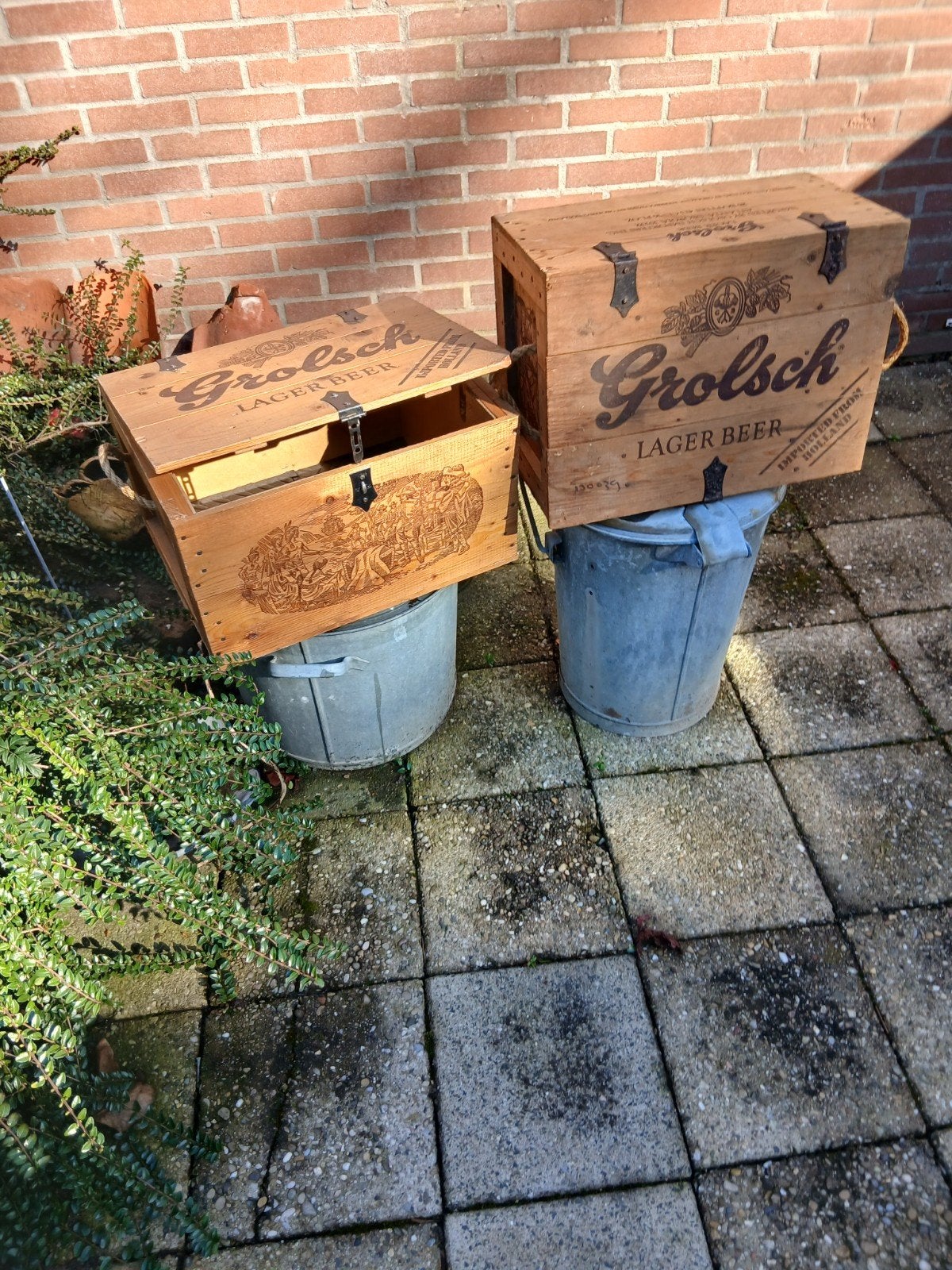 houten grolsch krat, Verzamelen, Ophalen of Verzenden, Grolsch