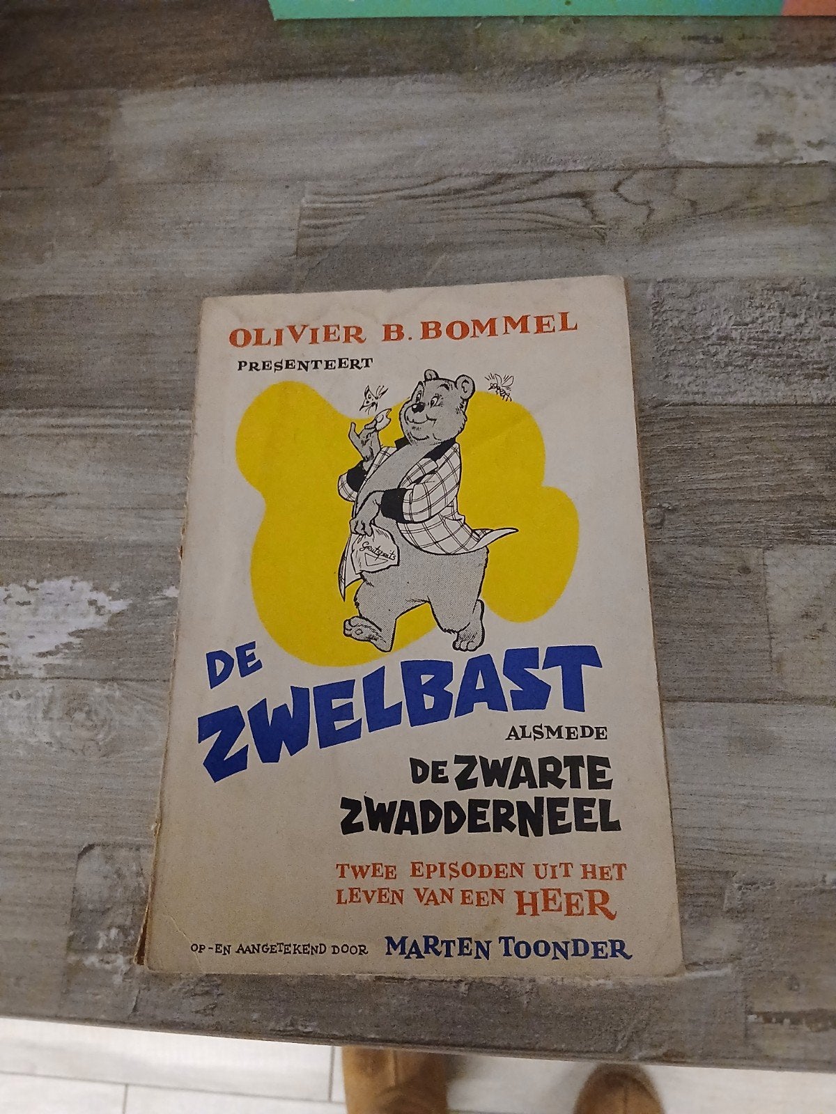 Olivier B. Bommel - De Zwelbast / De Zwarte Zwadderneel, Eén stripboek, Ophalen of Verzenden, Gelezen, Marten Toonder