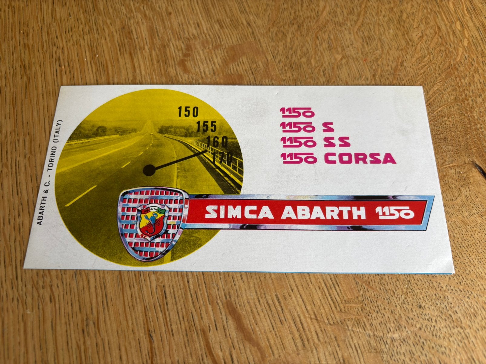 Simca Abarth folder, Ophalen of Verzenden, Gelezen, Overige merken
