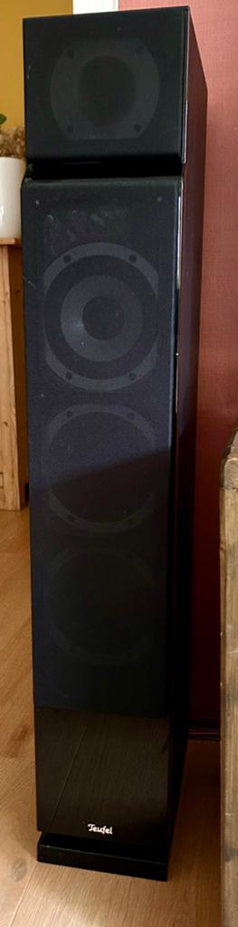 Teufel T400 - 2 stuks - 180W zuilspeakers, Gebruikt, 120 watt of meer, Front, Rear of Stereo speakers, Ophalen