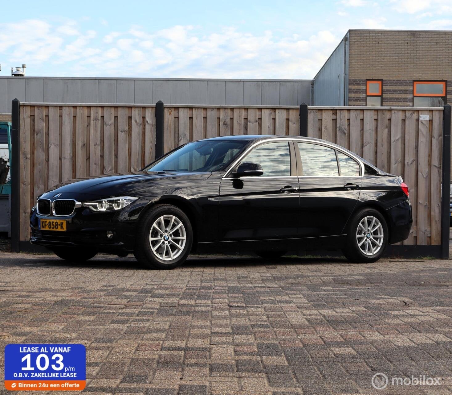 BMW 3-serie 318i Led/Navi, Auto's, Gebruikt, Euro 6, Zwart, Origineel Nederlands