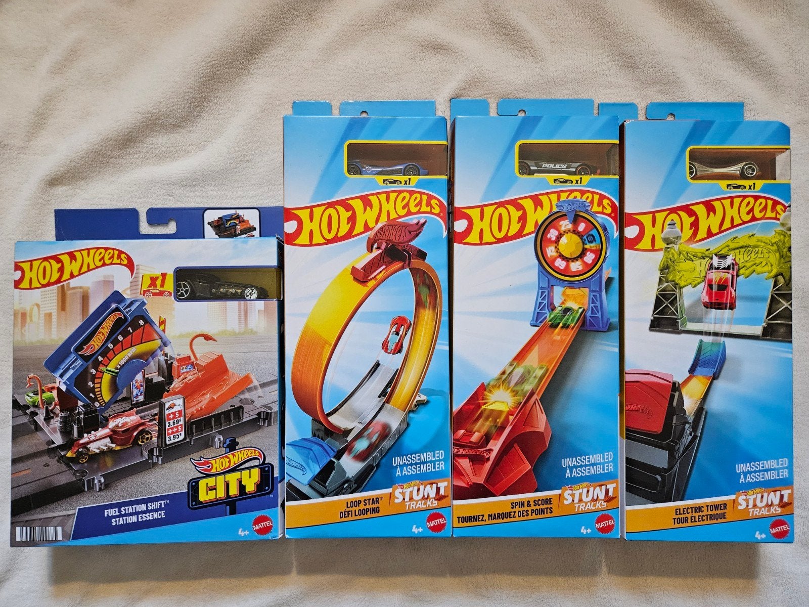Hot Wheels City en Stunt Tracks set (4 stuks), Ophalen of Verzenden, Nieuw