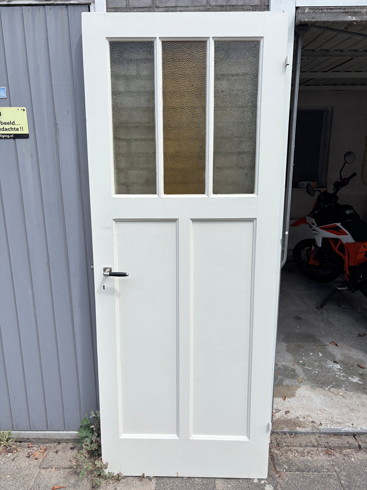 Set van 2 Paneeldeuren Jaren '30 - 211cm hoog, Ophalen, Gebruikt, 80 tot 100 cm, Binnendeur