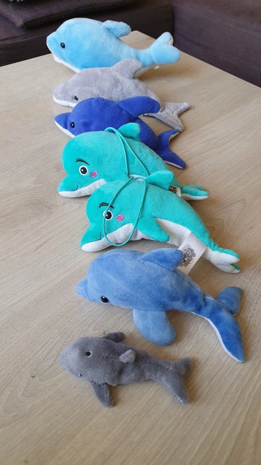 Dolfijnen knuffels., Ophalen of Verzenden, Zo goed als nieuw, Overige typen