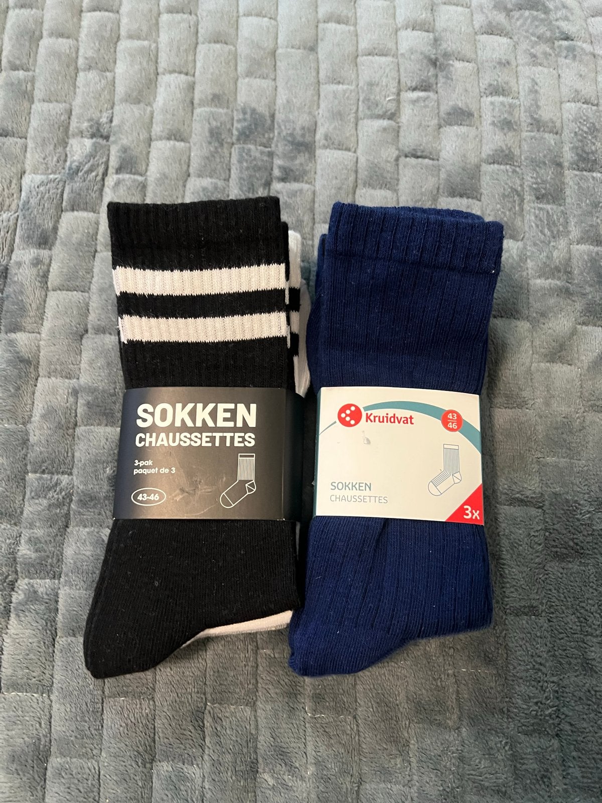 NIEUW, set van 2x 3-paar heren sokken van Kruidvat, mt 43-46, Ophalen of Verzenden, Nieuw, Maat 43 t/m 46, Overige kleuren