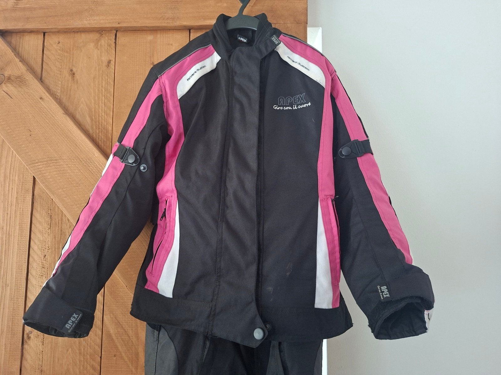 Speed-X Apex Motorpak Dames - Zwart/Roze Maat S), Motoren, Ophalen, Tweedehands, Dames, Combipak