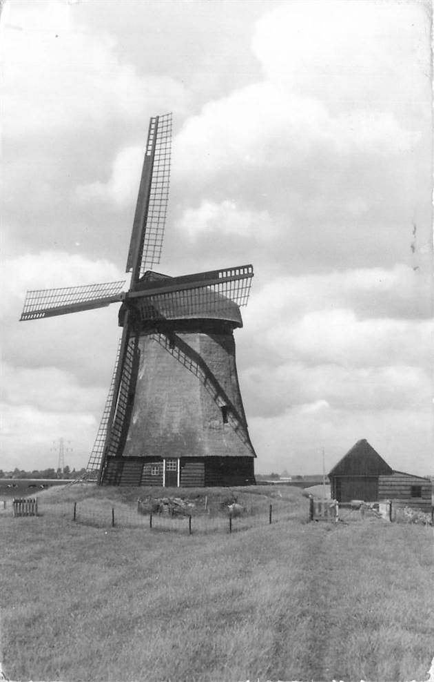 304-247-003 Oterleek Schermeer, afd. D Molen, Verzamelen, Verzenden, Voor 1920, Noord-Holland