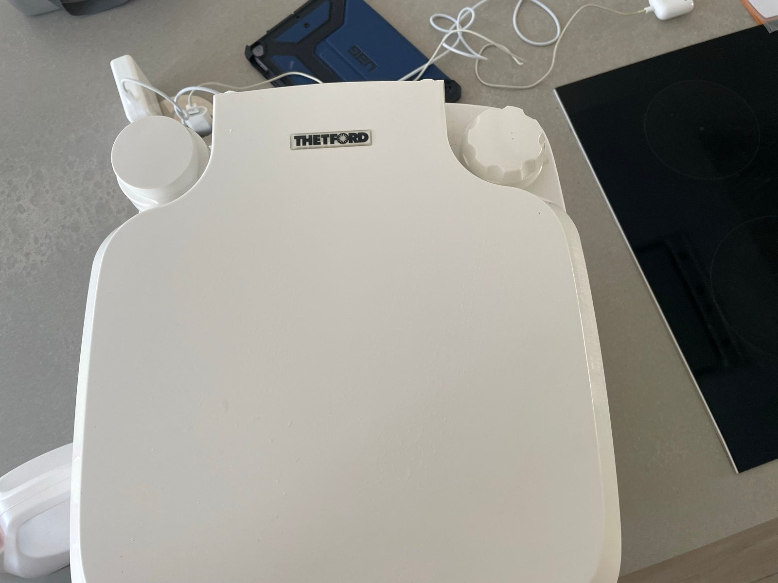 Thetford Porta Potti 345 met vloeistoffen, Ophalen of Verzenden, Zo goed als nieuw