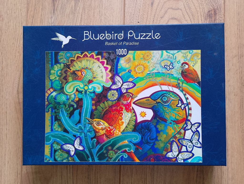 Bluebird - Basket of Paradise, Hobby en Vrije tijd, Denksport en Puzzels, Ophalen of Verzenden, 500 t/m 1500 stukjes, Zo goed als nieuw