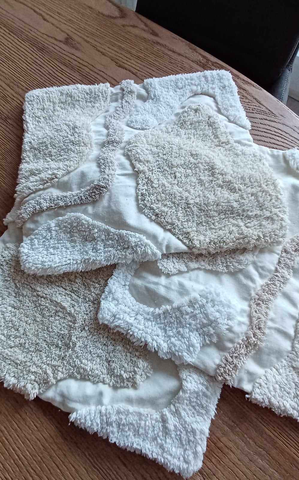 kussenhoezen, Beige, Afneembare hoes, Vierkant, Nieuw