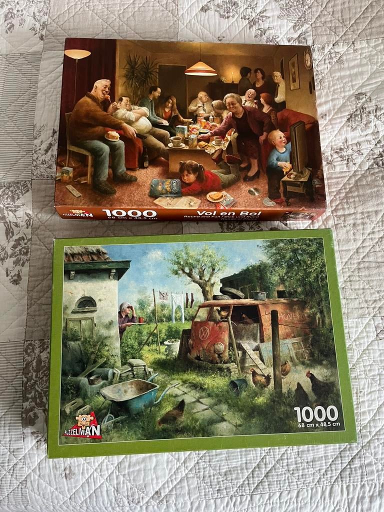 2 Marius van Dokkum puzzels, Ophalen of Verzenden, 500 t/m 1500 stukjes, Zo goed als nieuw