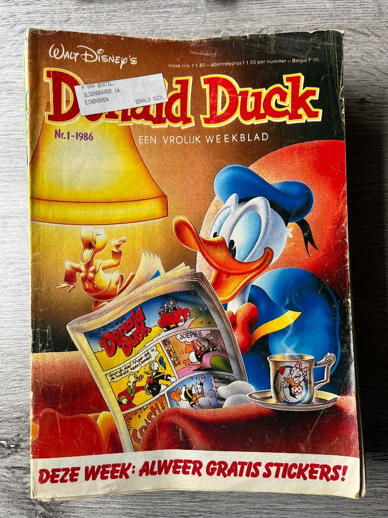 Strips Donald Duck jaargang 1986, Boeken, Gelezen, Amerika, Complete serie of reeks, Ophalen of Verzenden