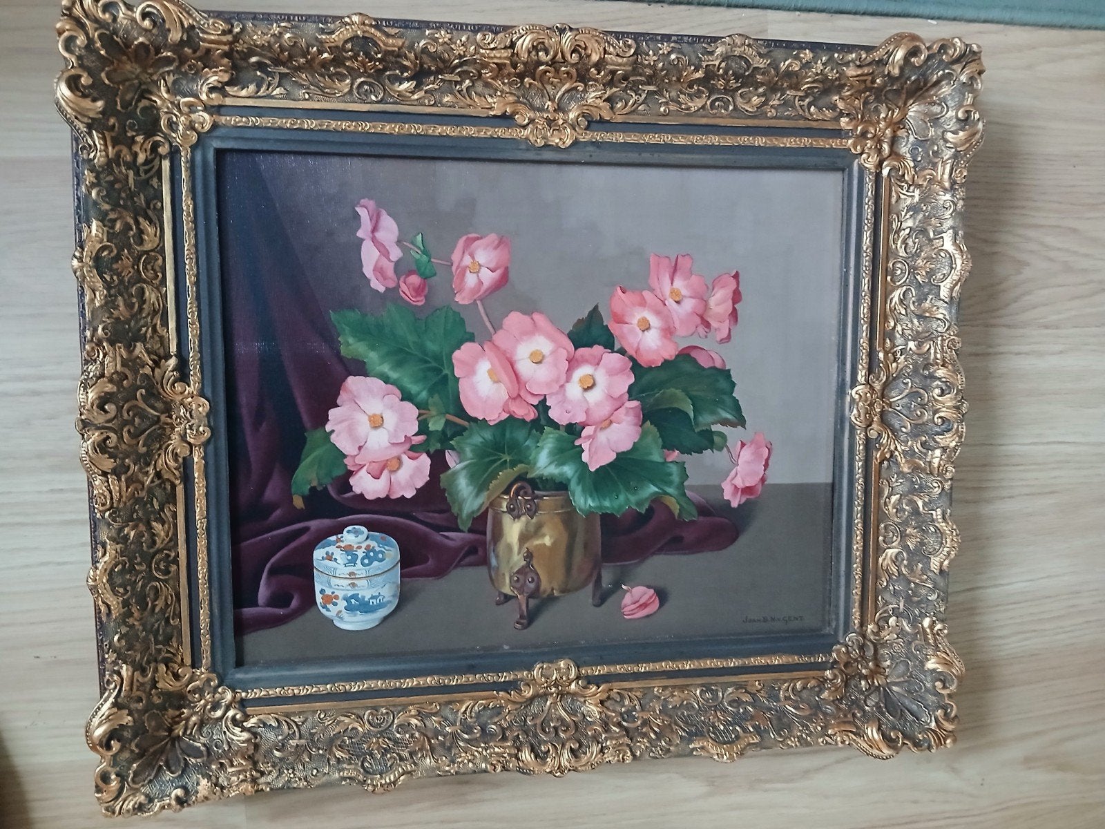 Oud olieverf ( Joan B N van Gent ) 1891 - 1974 ., Ophalen of Verzenden