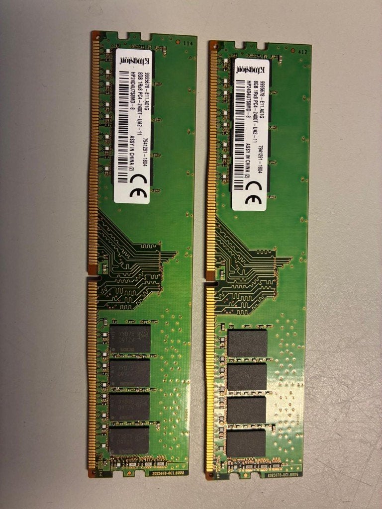 Kingston 16GB (2x8GB) DDR4-2400 Desktop RAM, Postweg 1 kingston, Kingston, DDR4, Ophalen of Verzenden